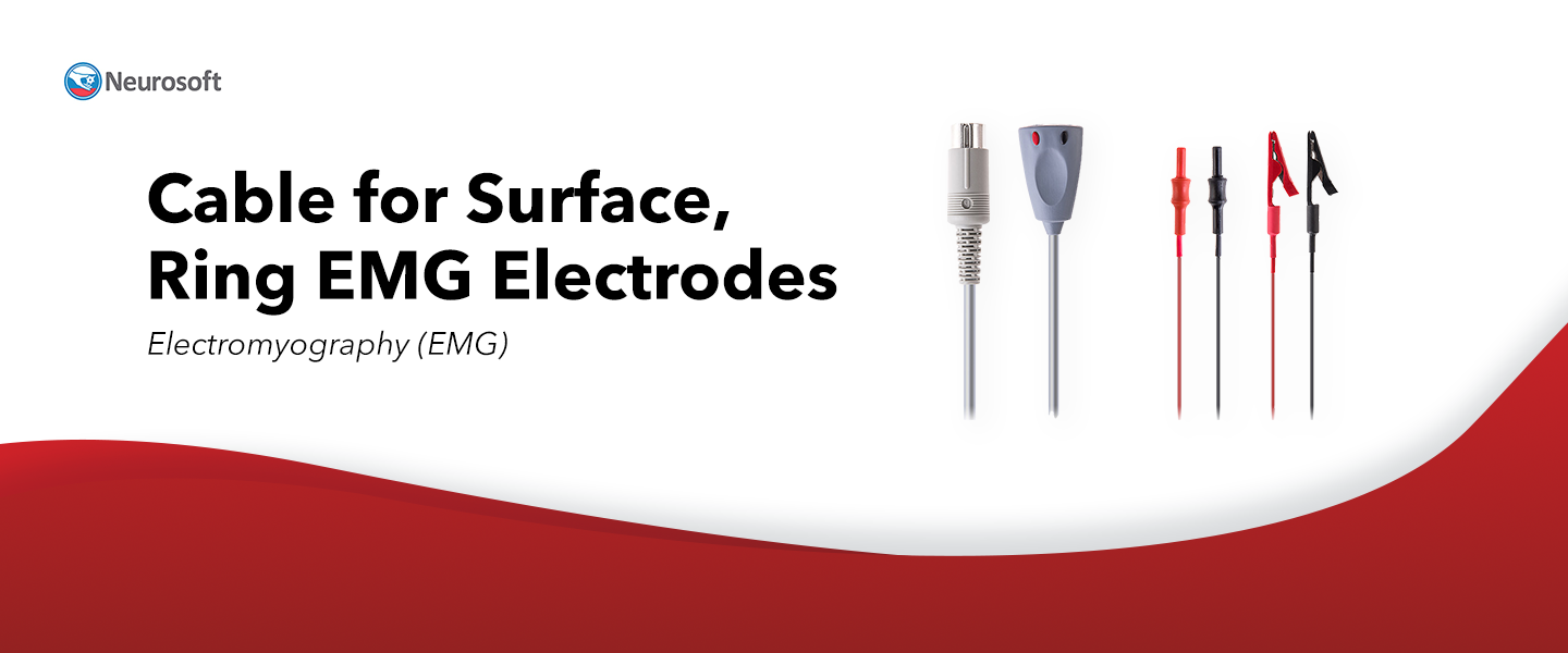 Cable for Surface, Ring EMG Electrodes