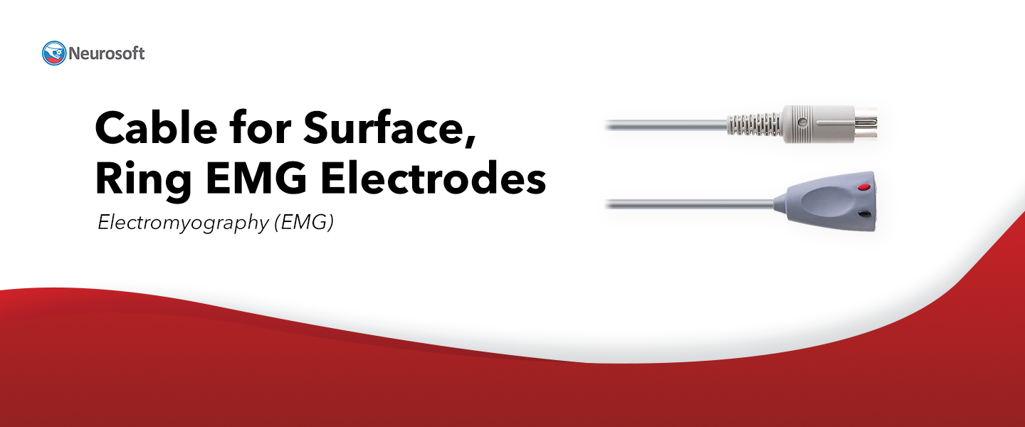 Cable for Surface, Ring EMG Electrodes