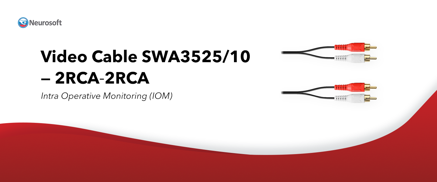 Video Cable SWA3525/10 — 2RCA-2RCA