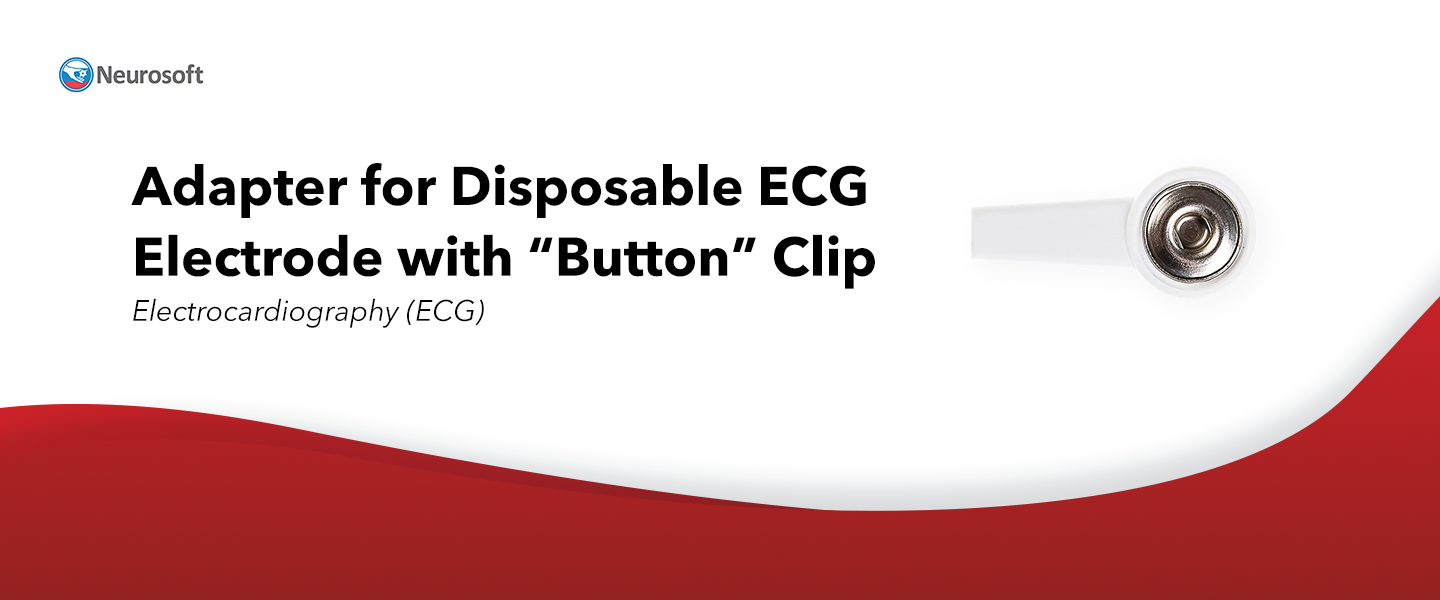 Adapter for Disposable ECG Electrode with “Button” Clip