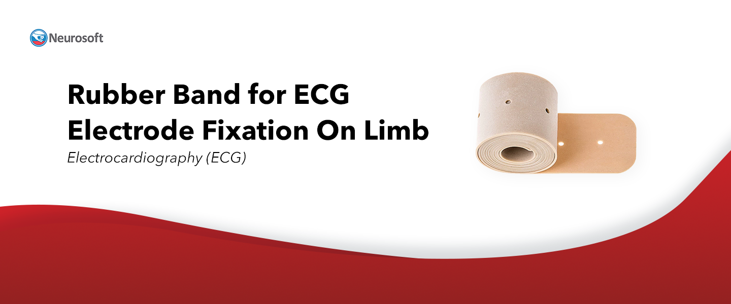 Rubber Band for ECG Electrode Fixation On Limb