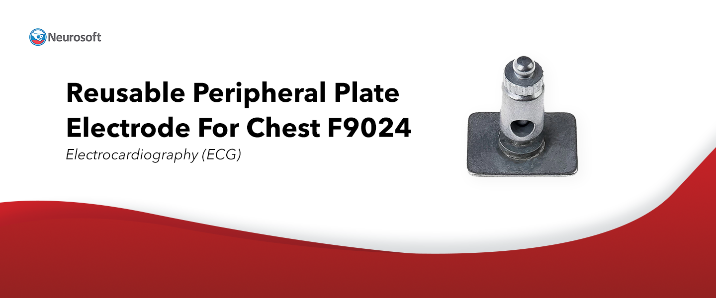 Reusable Peripheral Plate Electrode For Chest F9024
